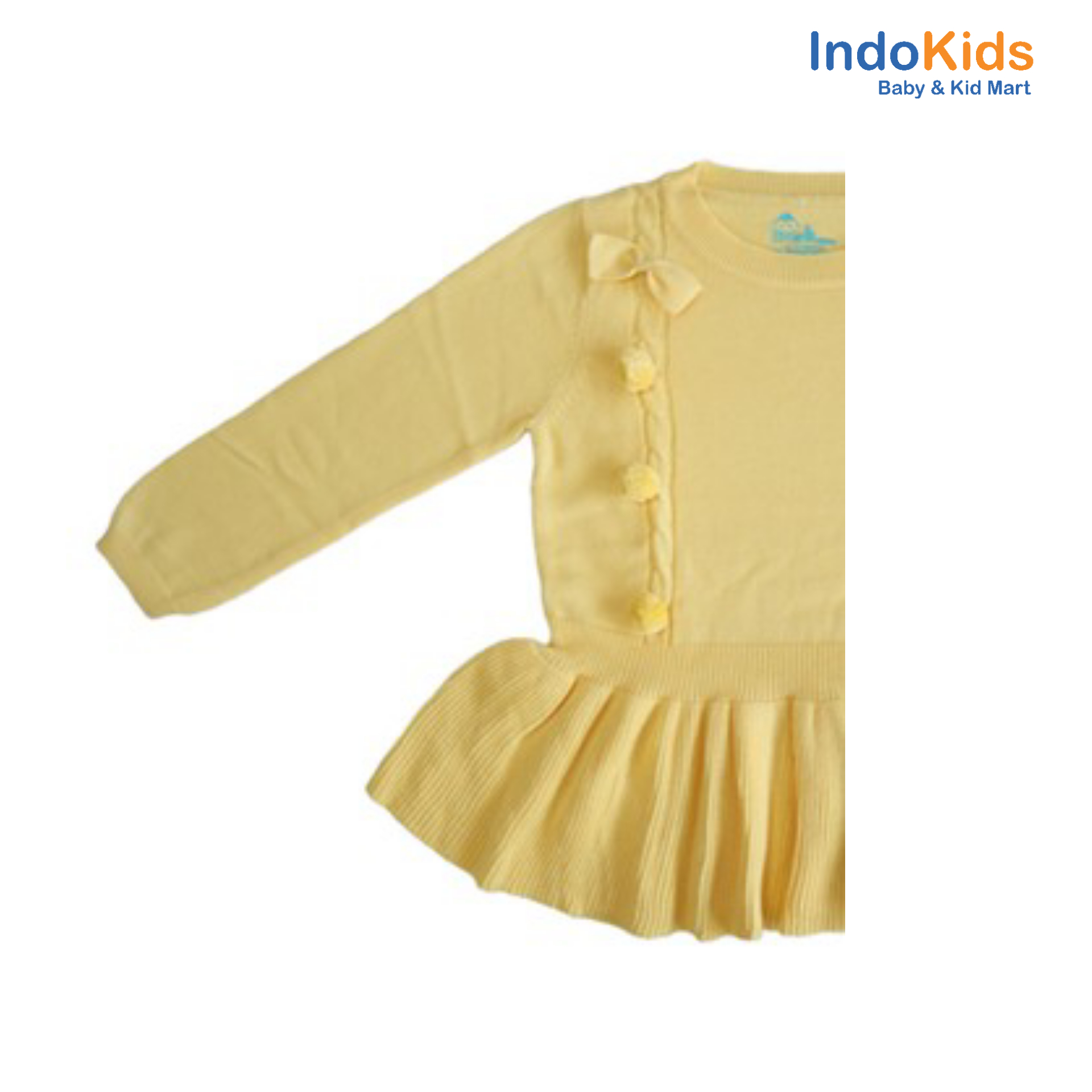 Little Bubba Bamboo Pompom Dress Sun Flower