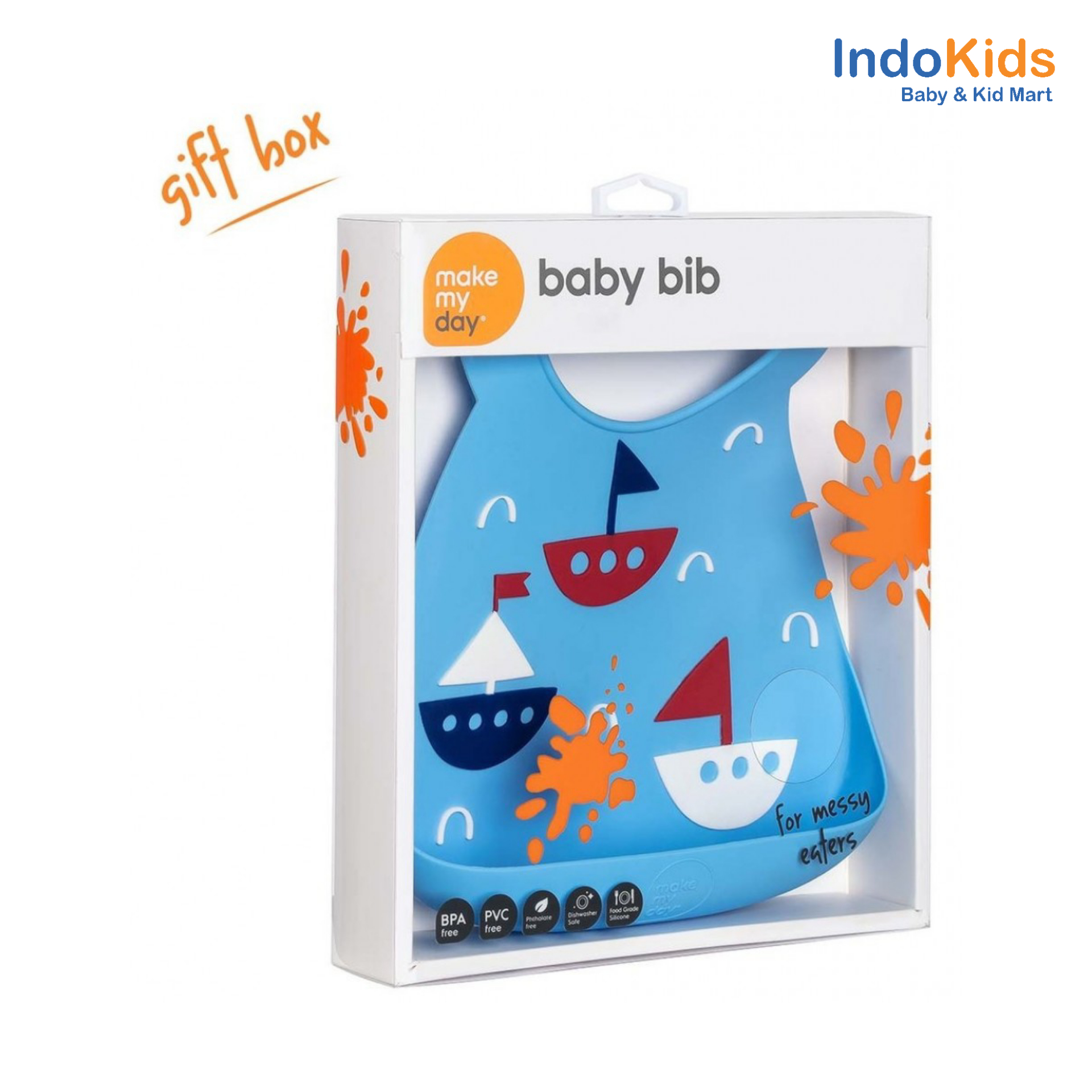 Make My Day Silicone Bib - Ahoy Matey