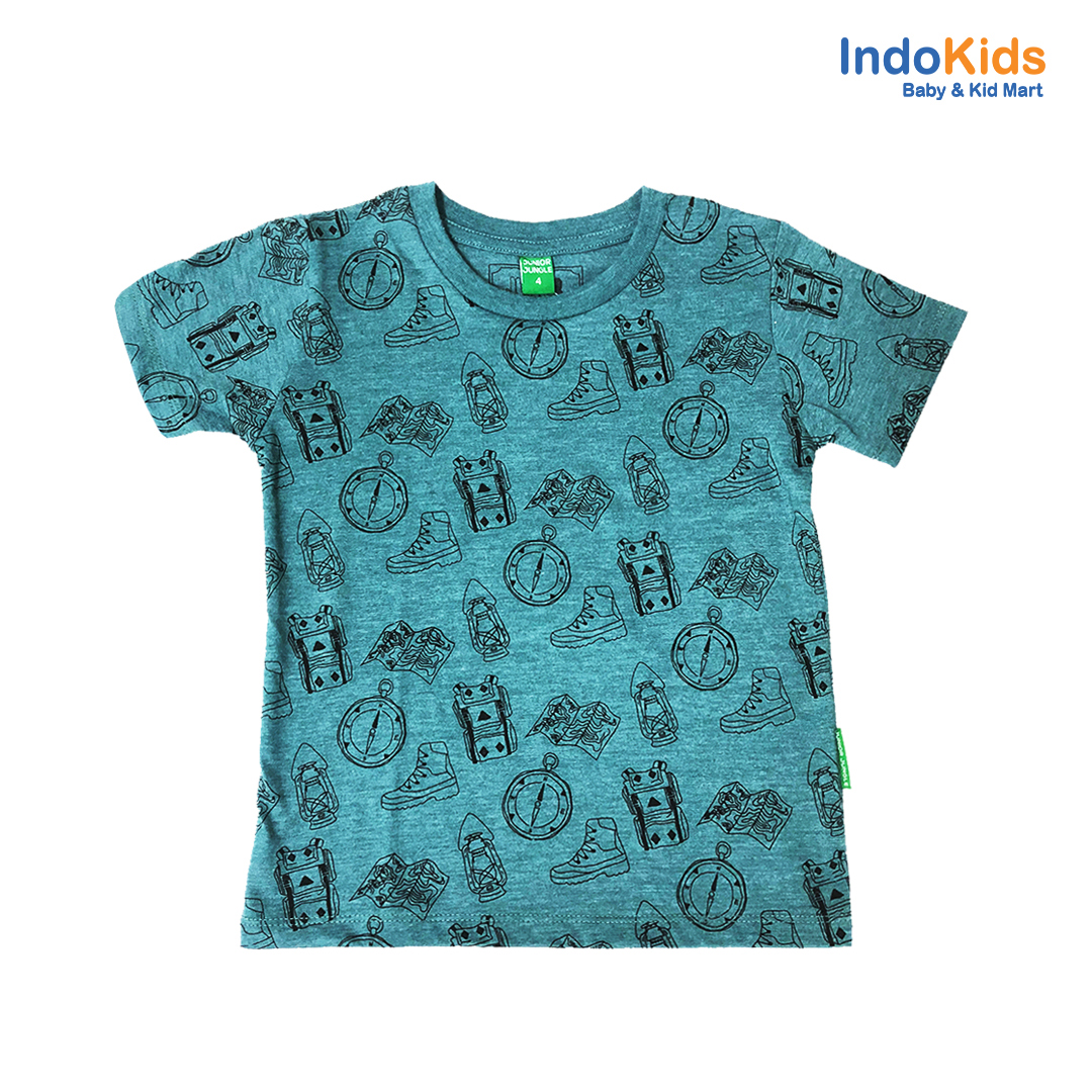 Tshirt Junior Jungle Camping Patern