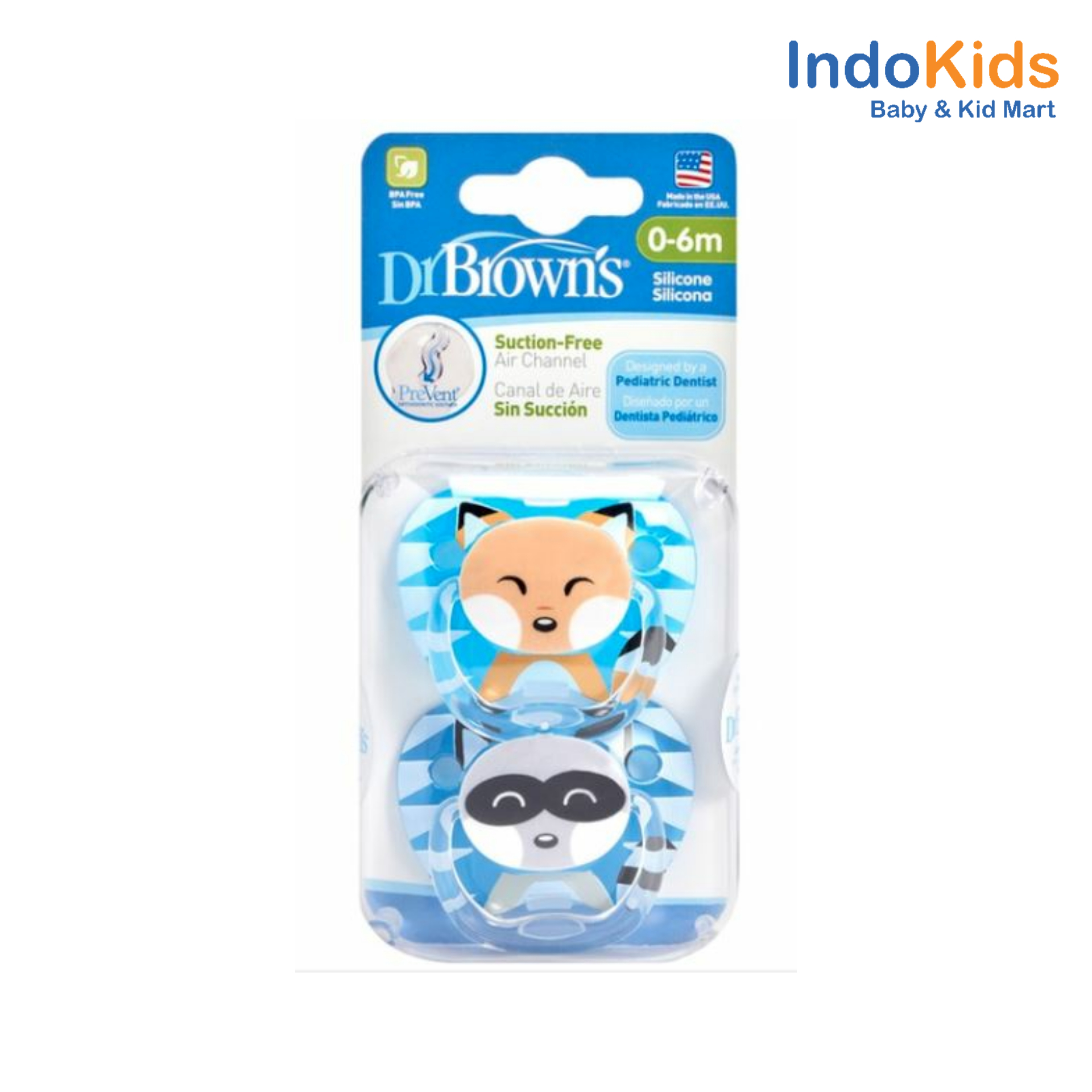 Dr. Browns Printed Prevent Pacifier 0-6M