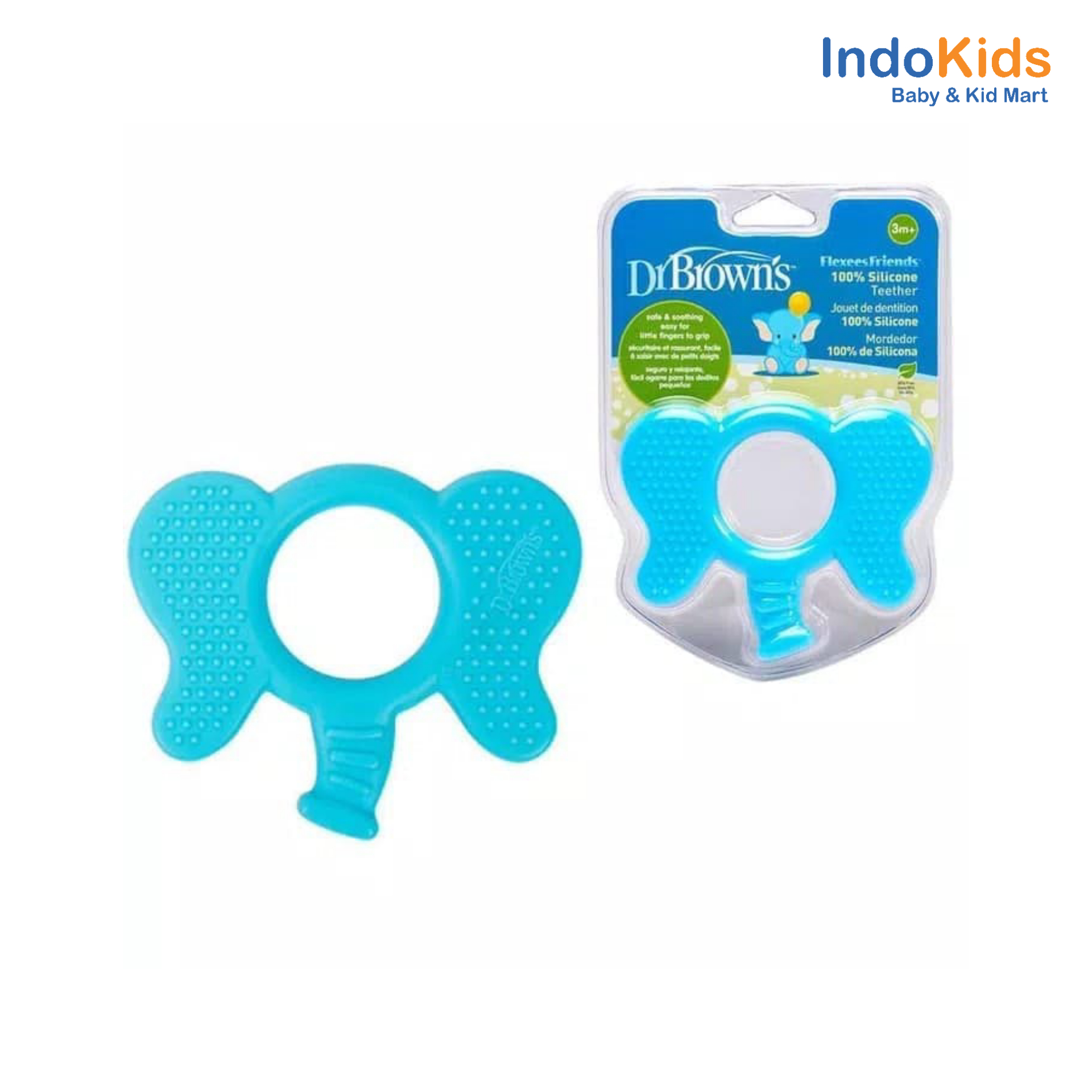 Dr. Brown`s Flexees Friends Elephant Silicone Teether