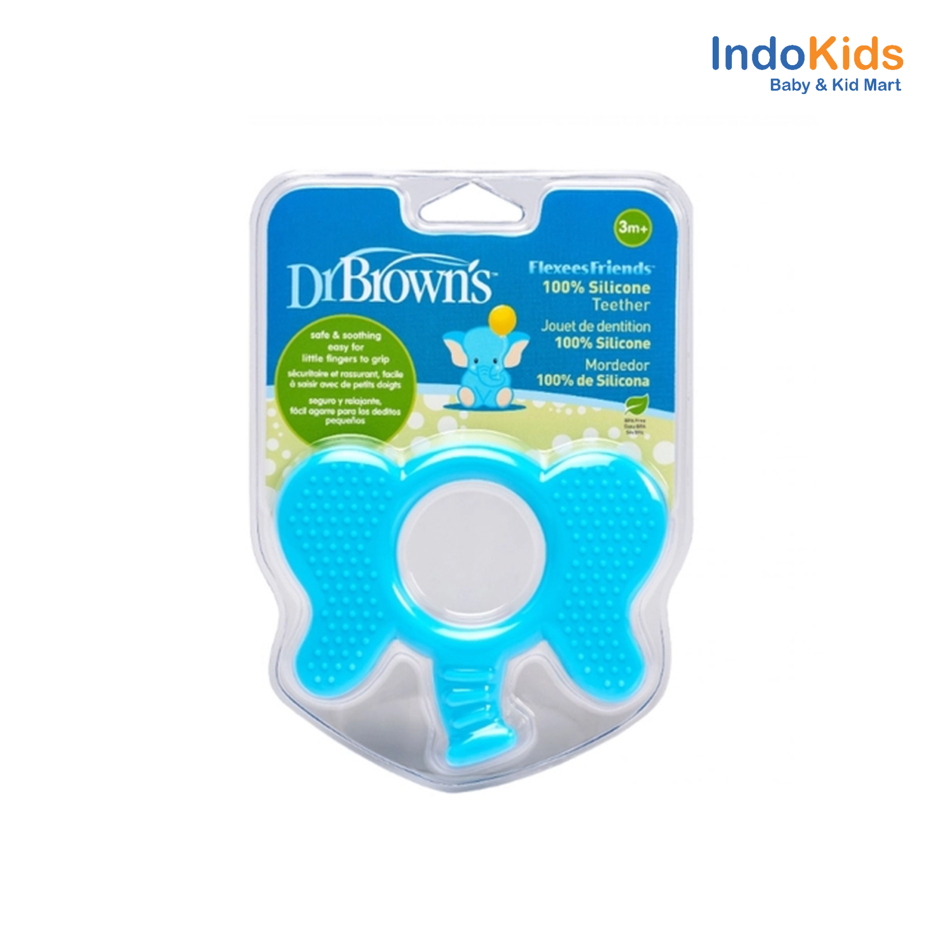 Dr. Brown`s Flexees Friends Elephant Silicone Teether