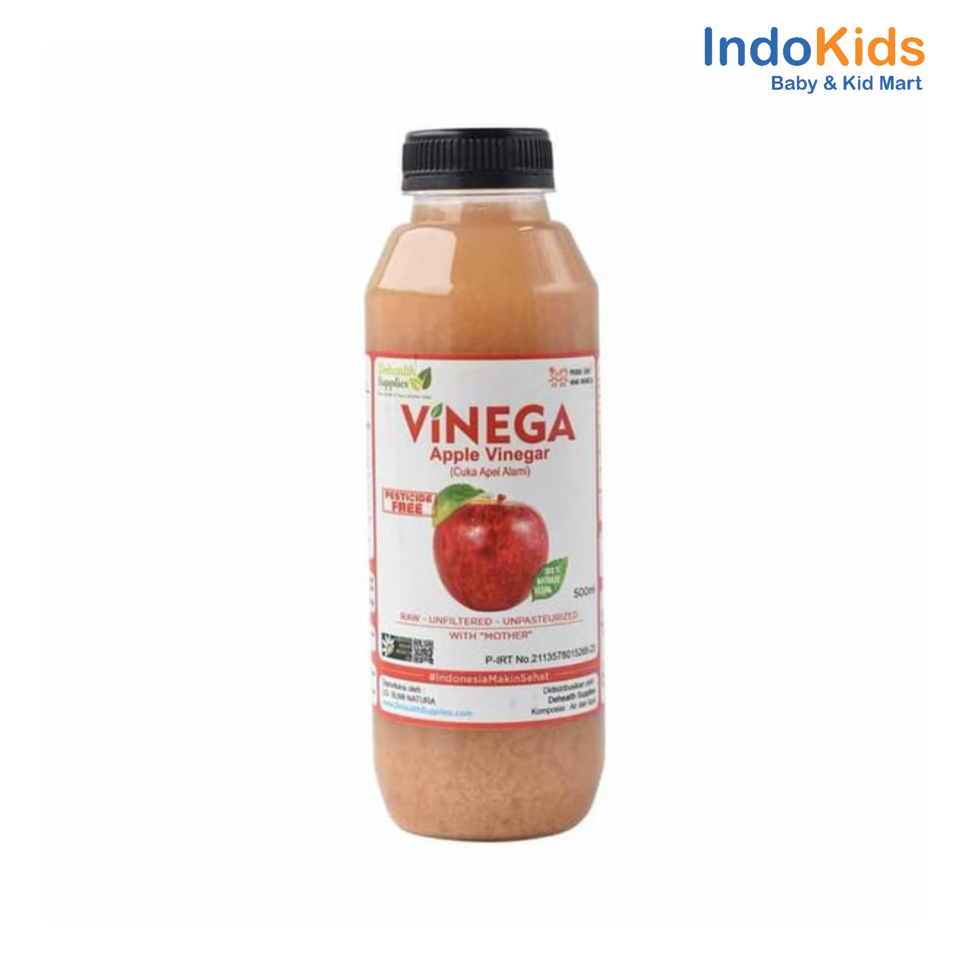 Dehealth Vinega Apple Vinegar (Cuka Apel Alami) 500ml