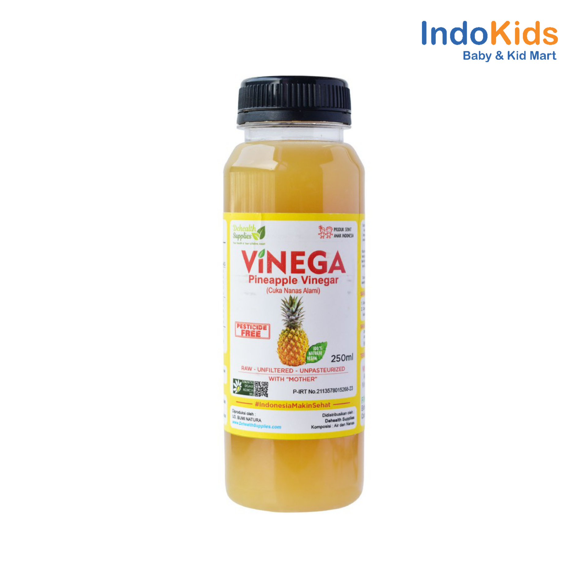 Dehealth Vinega Pineapple Vinegar (Cuka Nanas Alami) 250ml