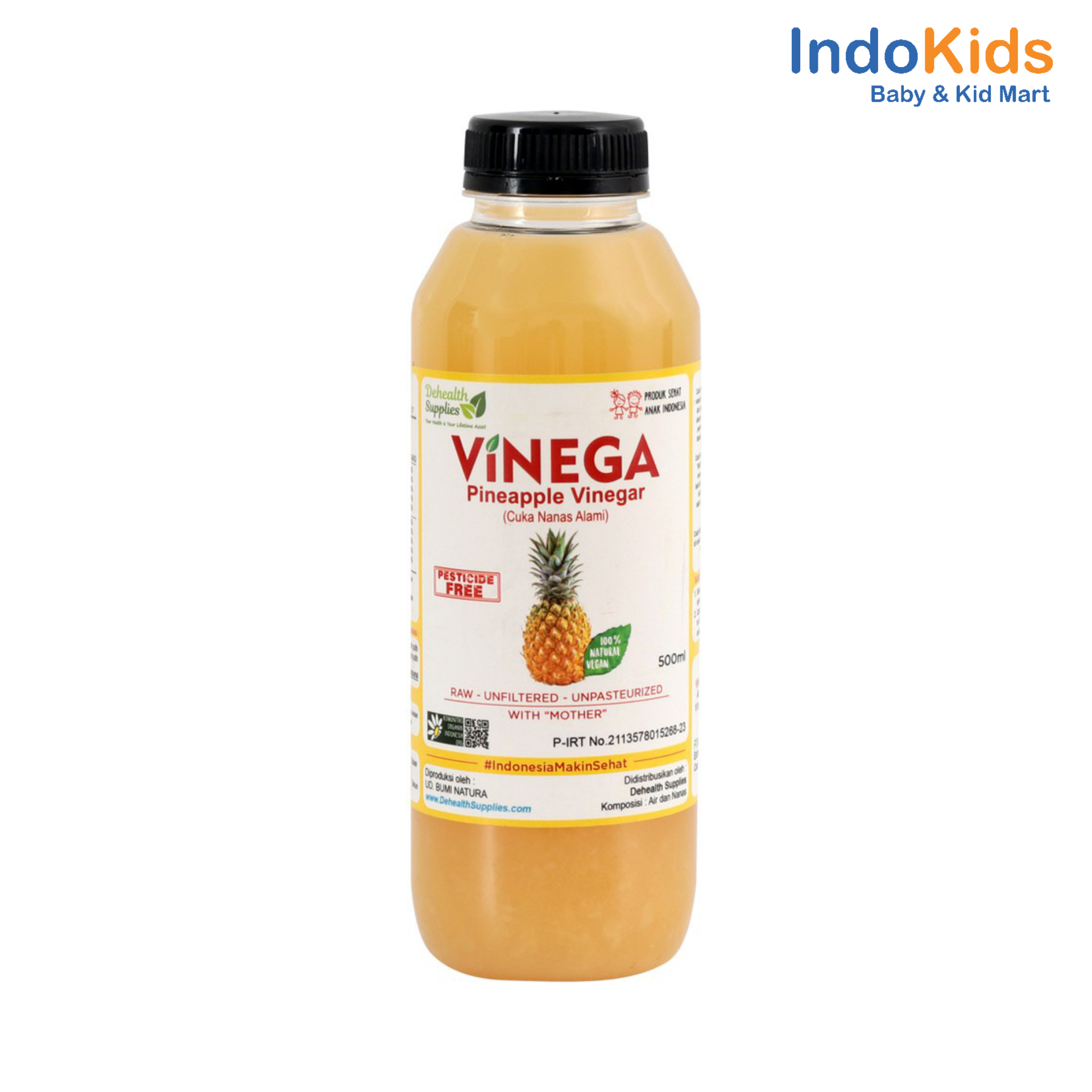 Dehealth Vinega Pineapple Vinegar (Cuka Nanas Alami) 500ml