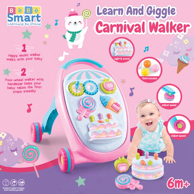 Bebe Smart Learn and Giggle Carnival Walker