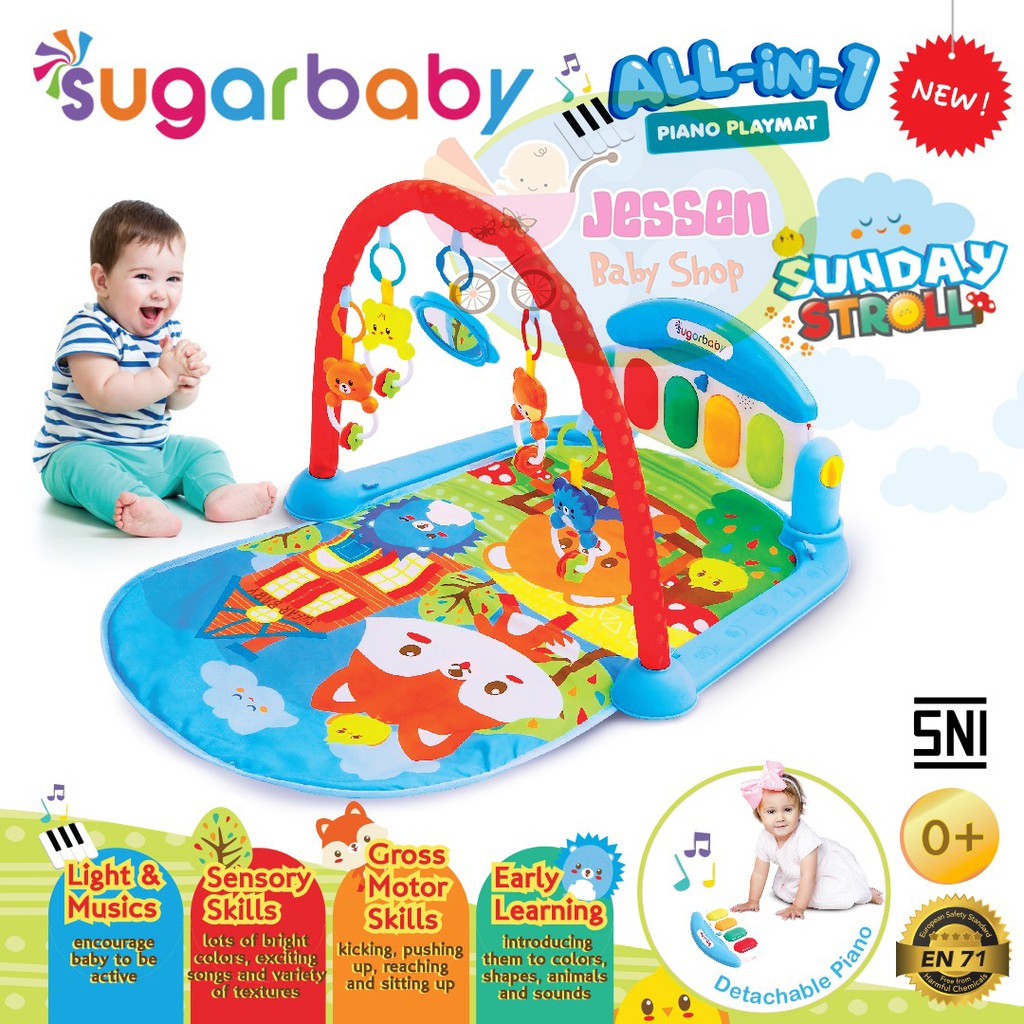 Sugar Baby All in 1 Piano Playmat Sunday Stroll