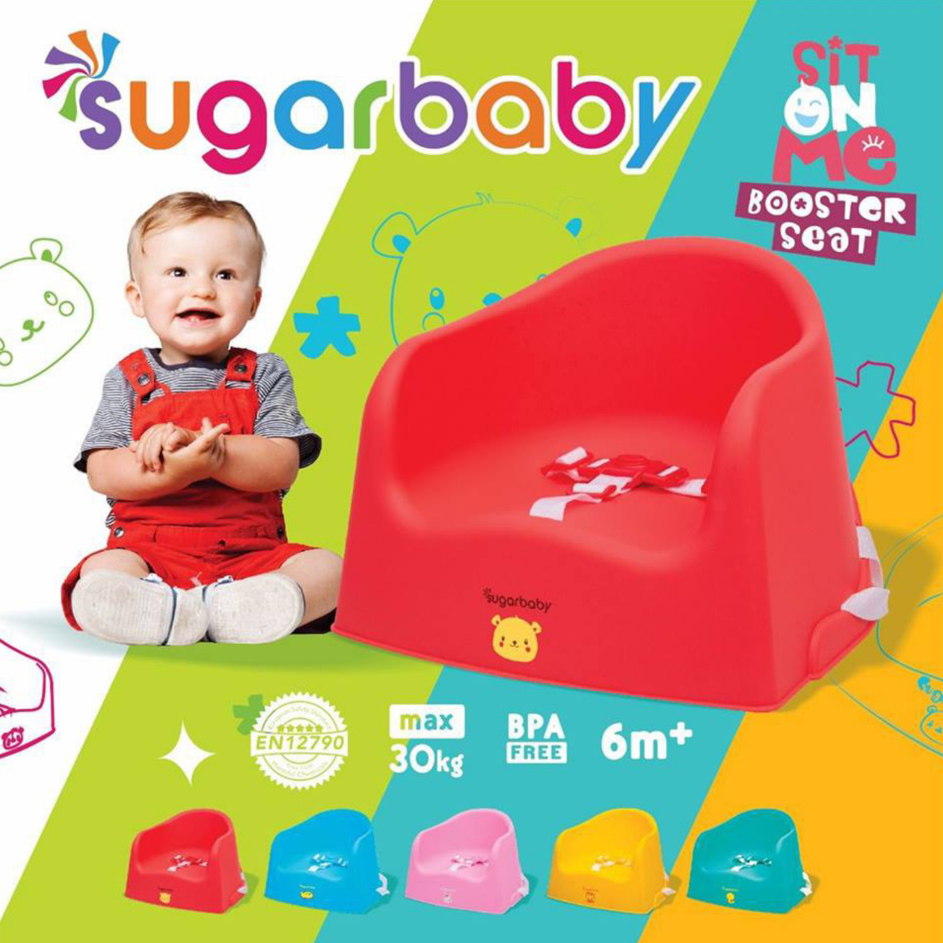 Sugar Baby Sit On Me Booster Seat - Kursi Makan Bayi