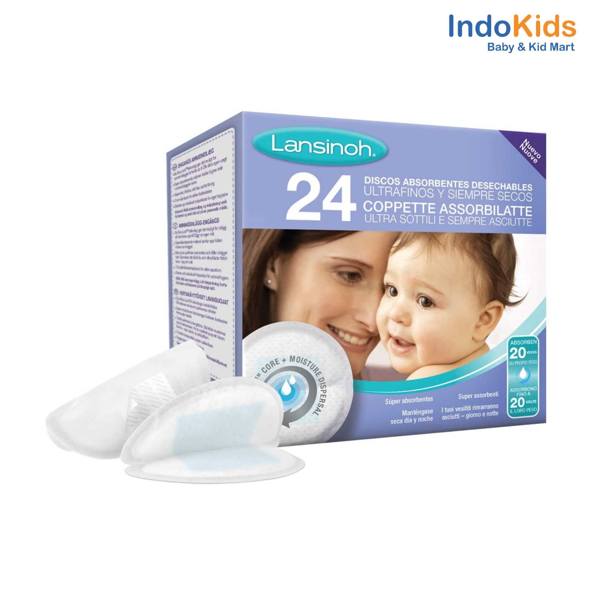 Lansinoh Ultra Thin Stay Dry Nursing Pads 24pcs