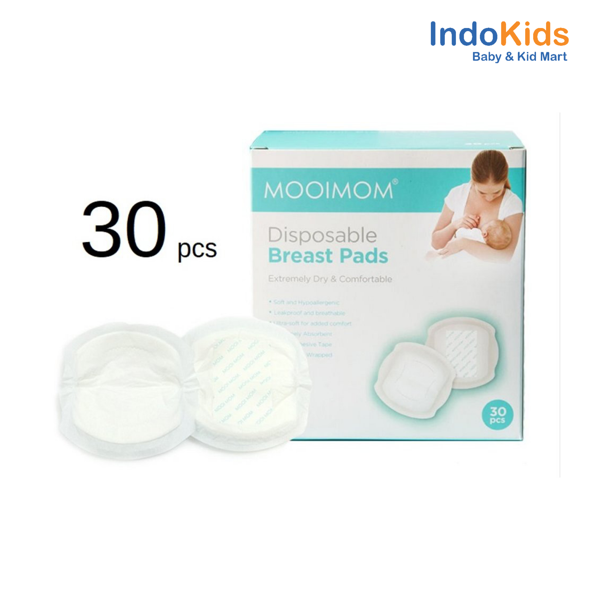 Mooimom Disposable Breast Pad Extremely Dry & Comfortable 30pack