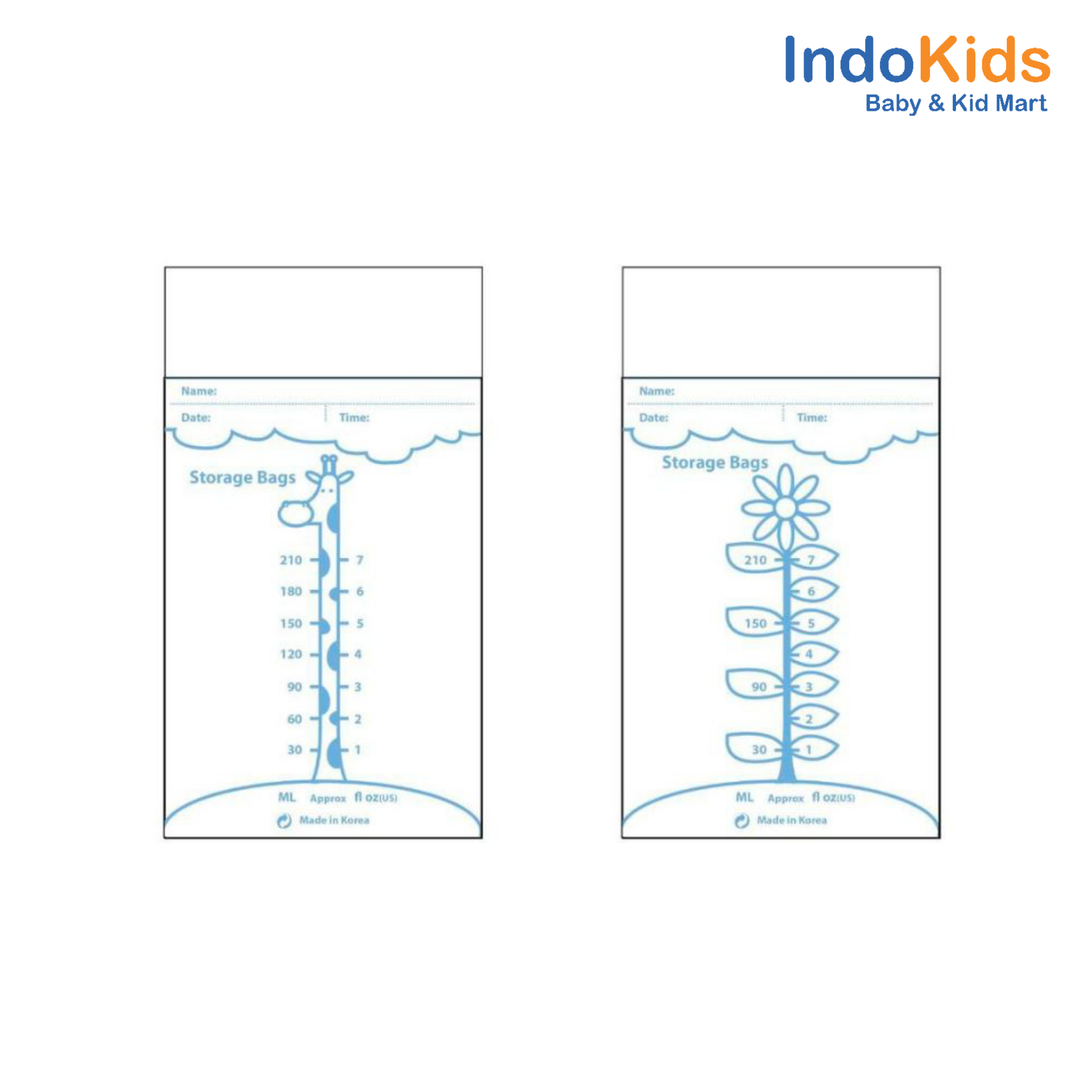 Unimom Breastmilk Storage Bags 210ml LG.87001