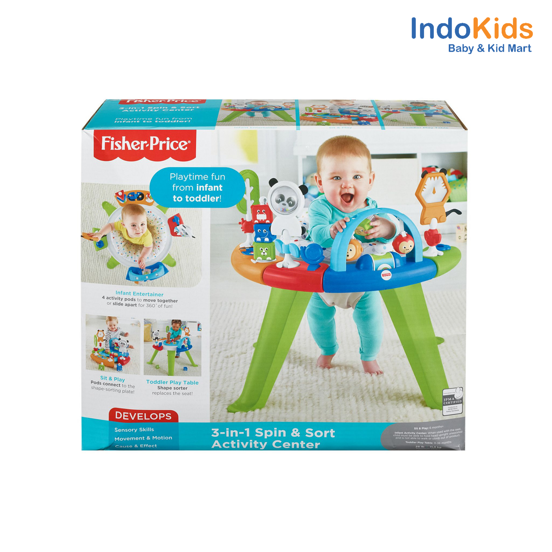 Fisher-Price 3-in-1 Spin & Sort Activity Center