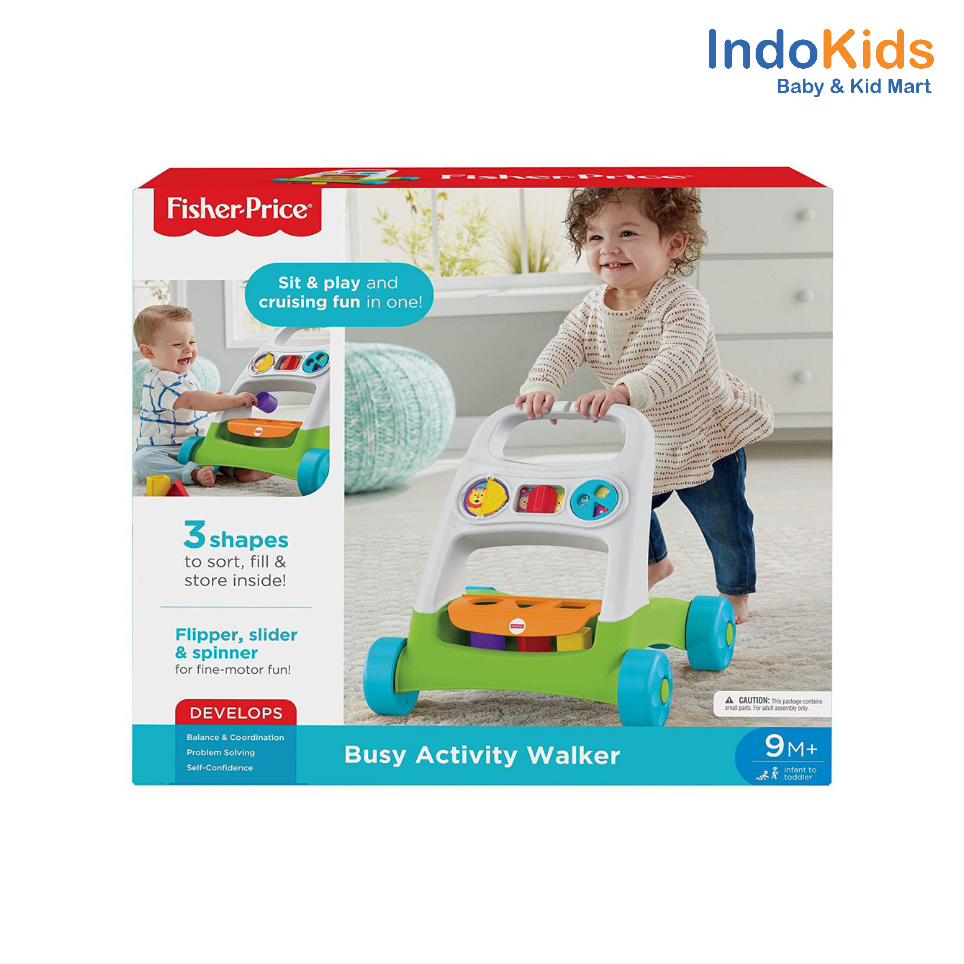 Fisher Price Busy Activity Walker for Baby Kids Boys Girls