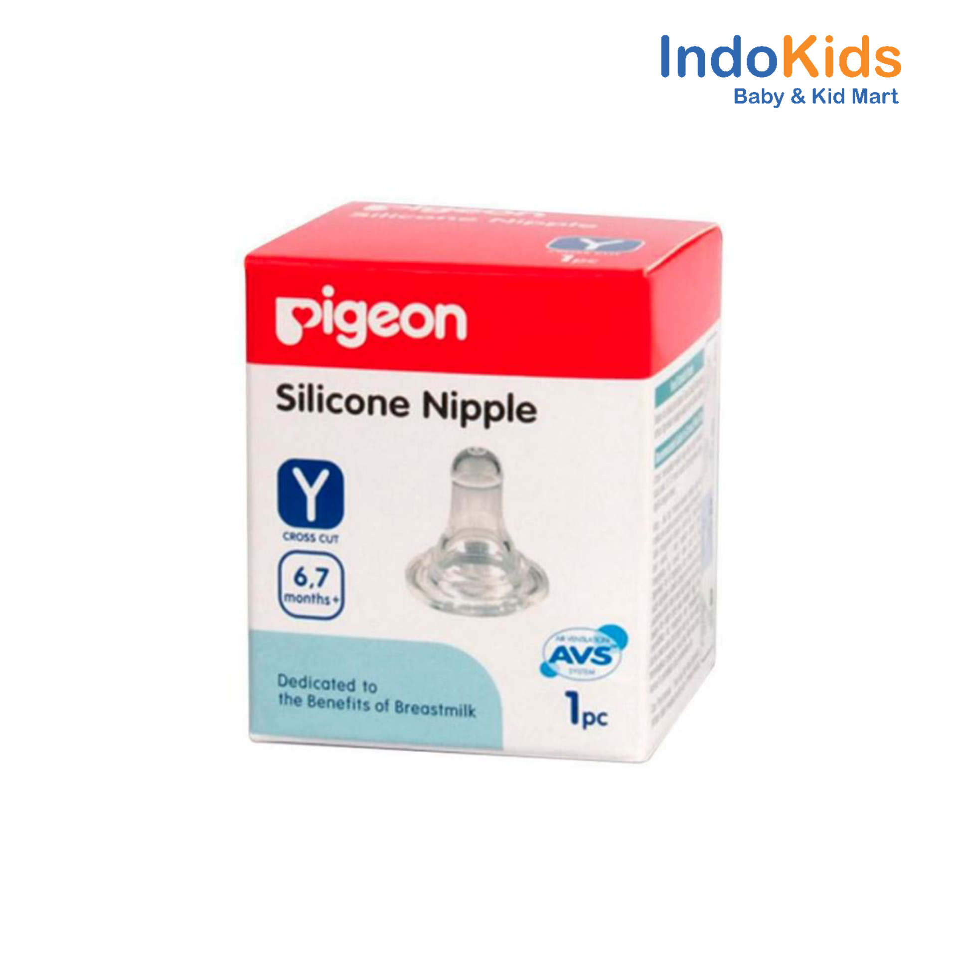 Pigeon Silicone Nipple Y 1pcs