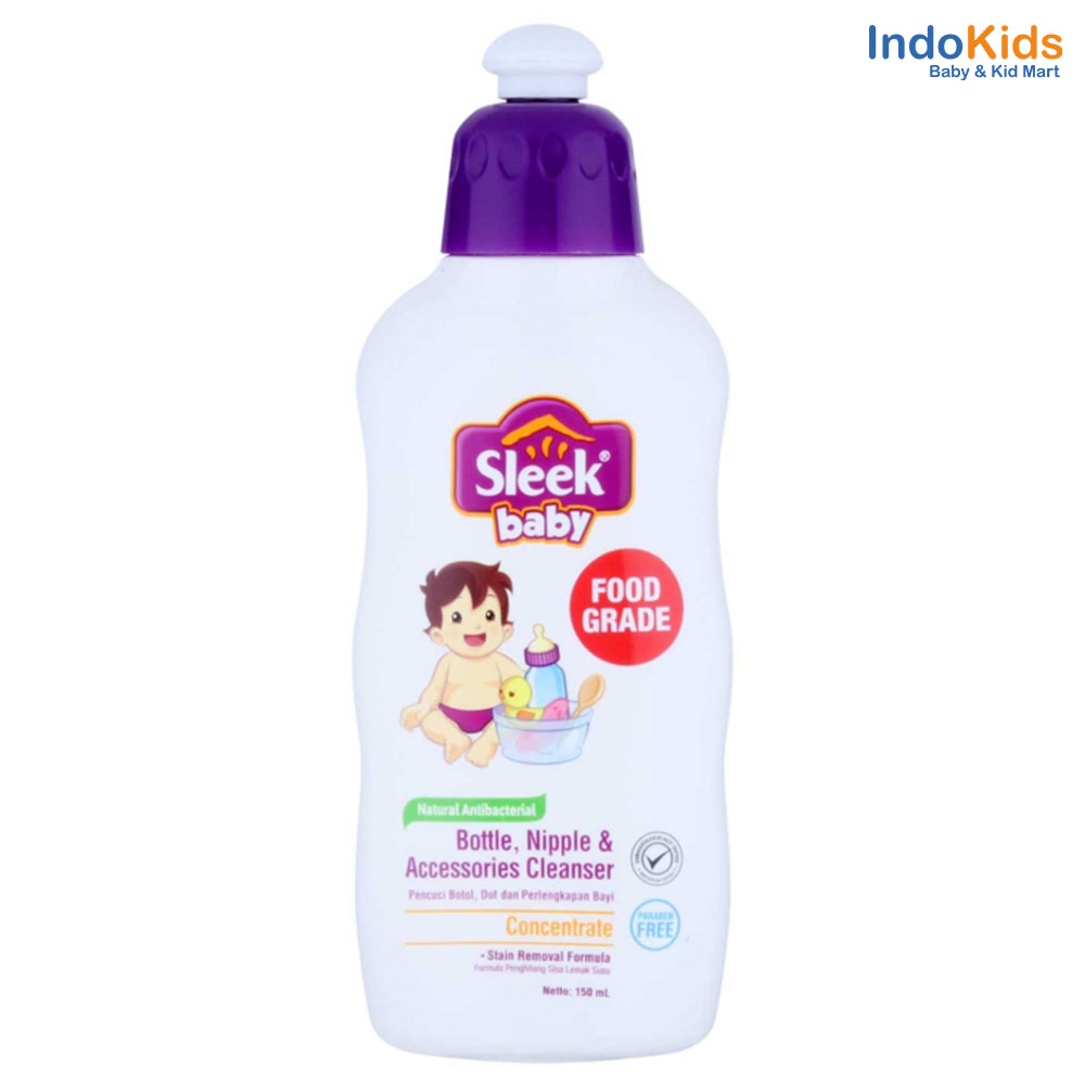 Sleek Baby Bottle, Nipple & Accessories Cleanser 150ml
