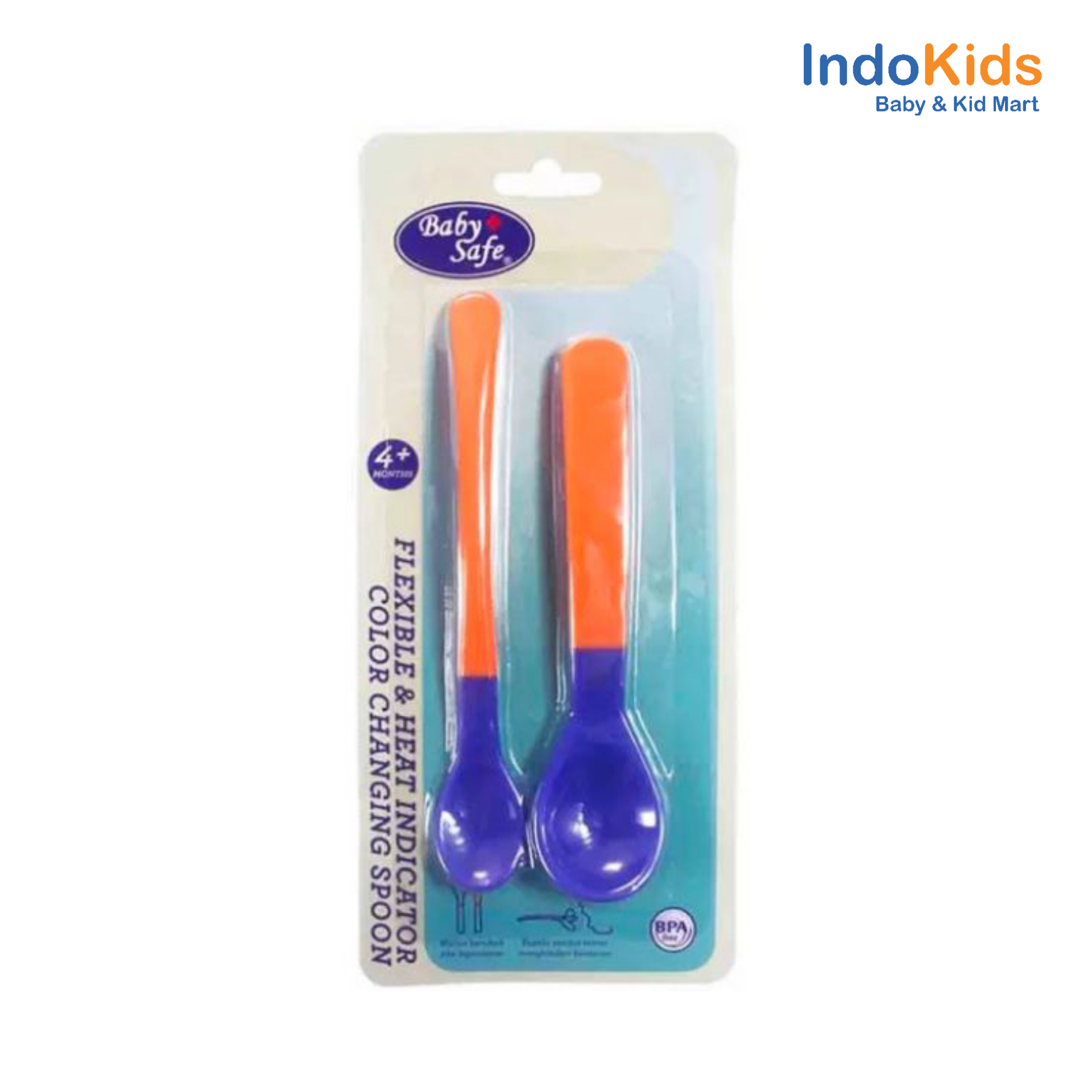 Baby Safe Flexibel & Heat Indicator Color Changing Spoon