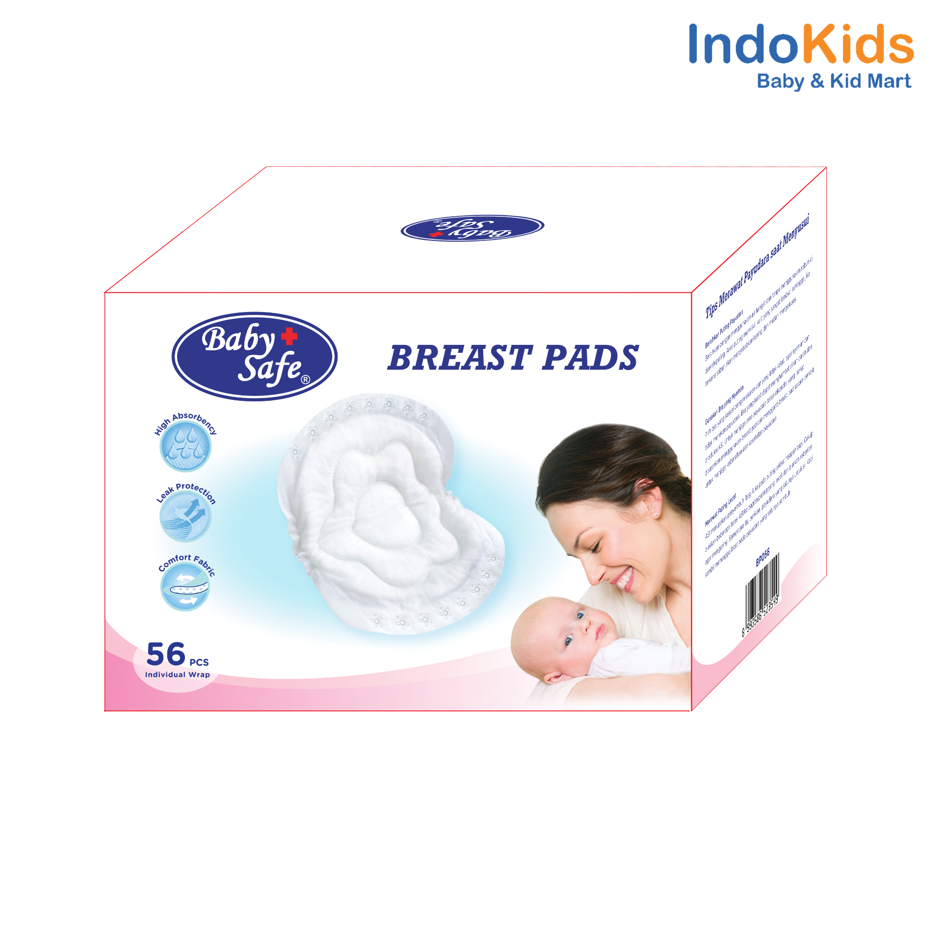Baby Safe Breast Pad 56Pcs