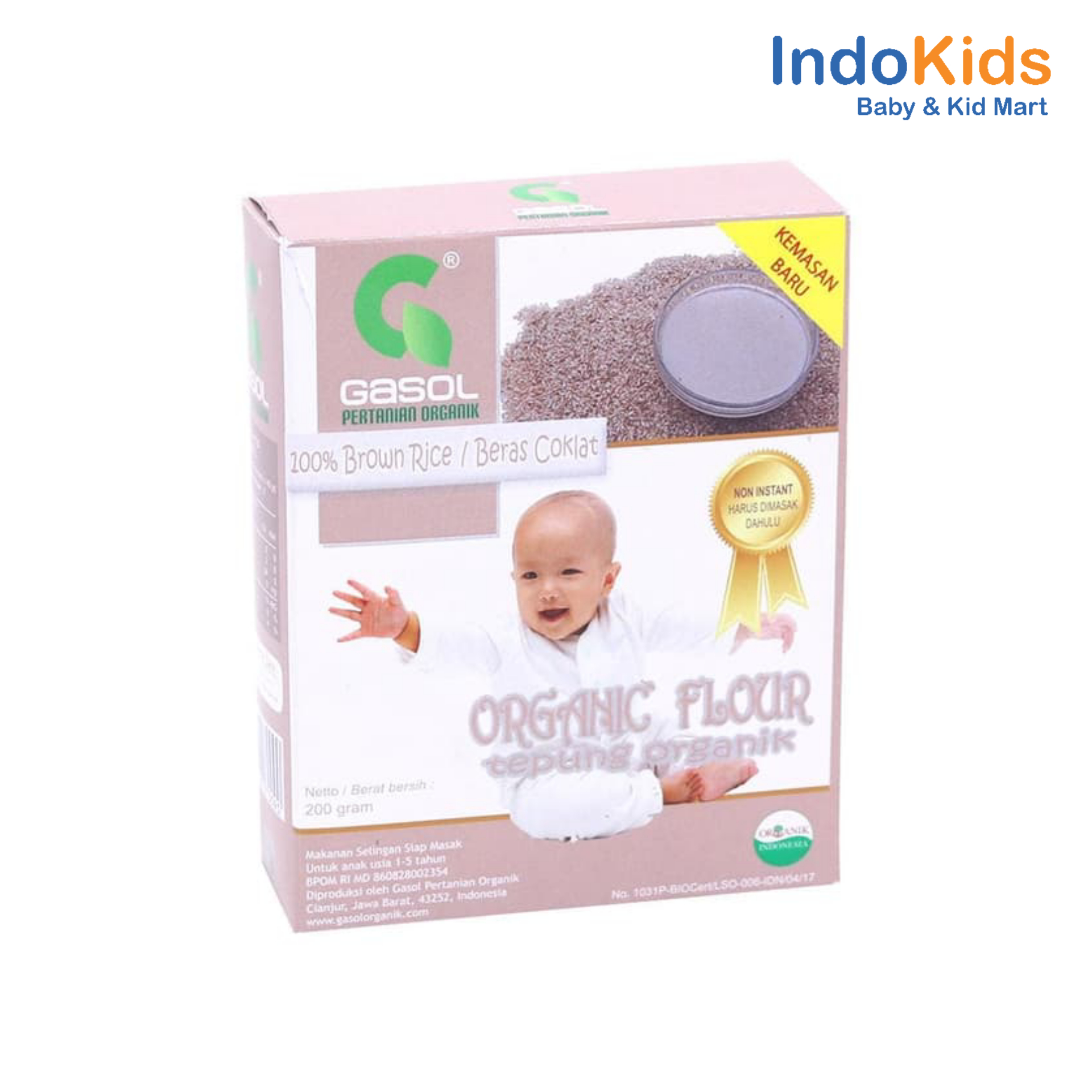 Gasol Tepung Beras Coklat 200gr