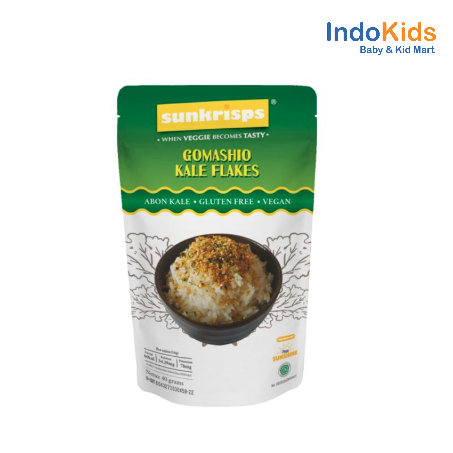 Sunkrisps Gomashio Kale Flakes 40gr