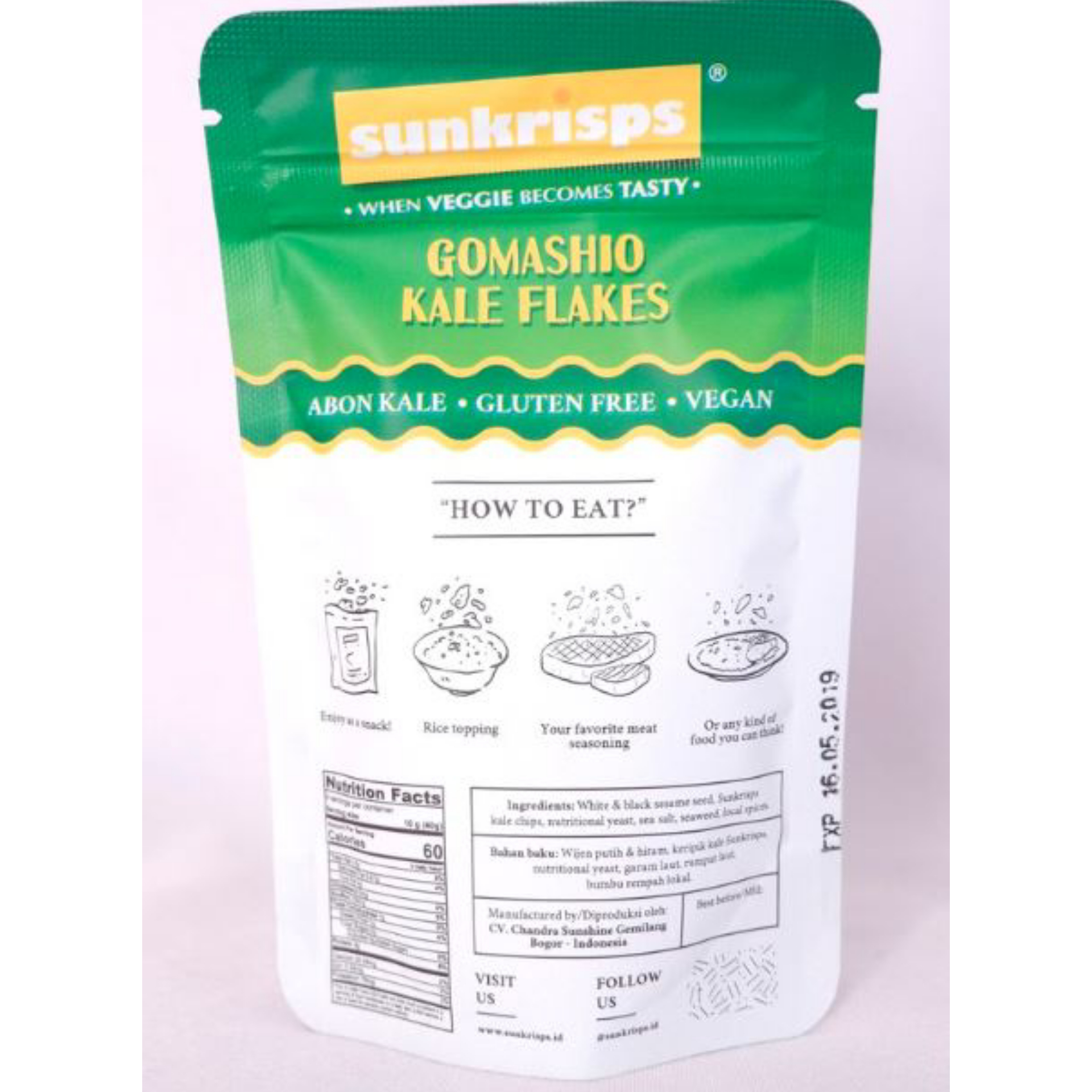 Sunkrisps Gomashio Kale Flakes 40gr