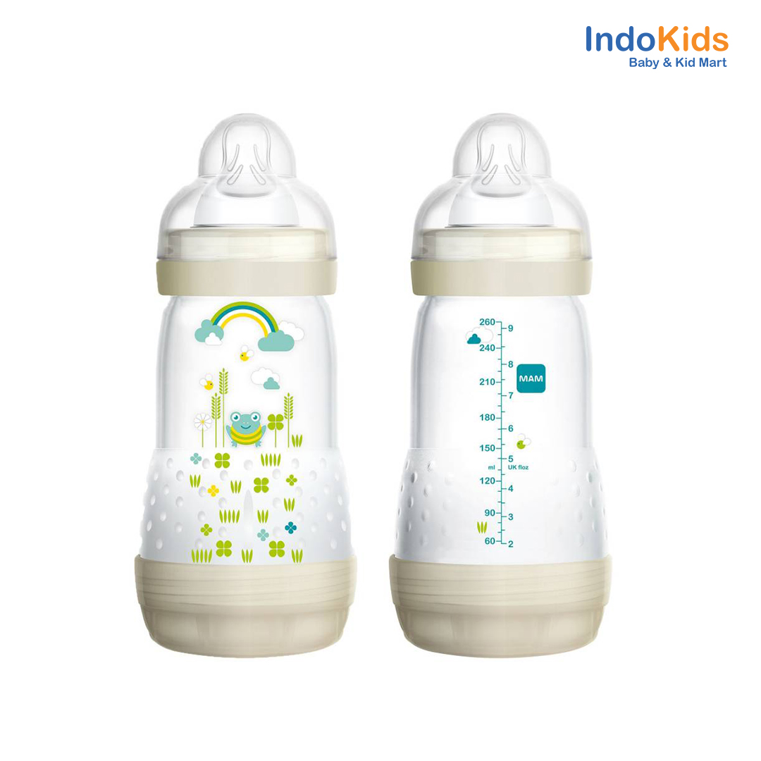 Botol Dot Bayi MAM Anti Colic 260ml Motif Kodok