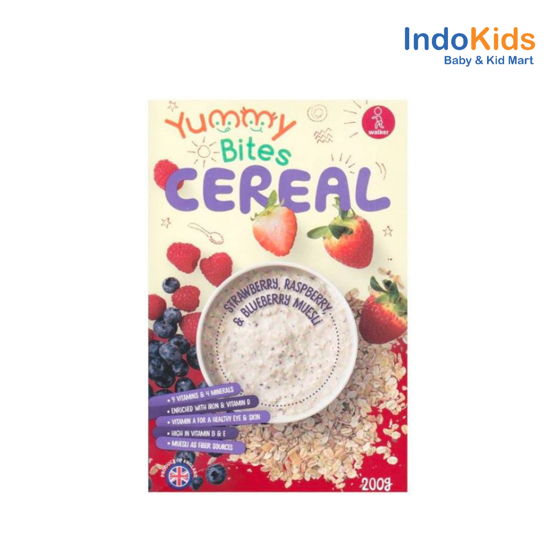 Yummy Bites Cereal Strawberry, Raspberry, & Blueberry Muesli