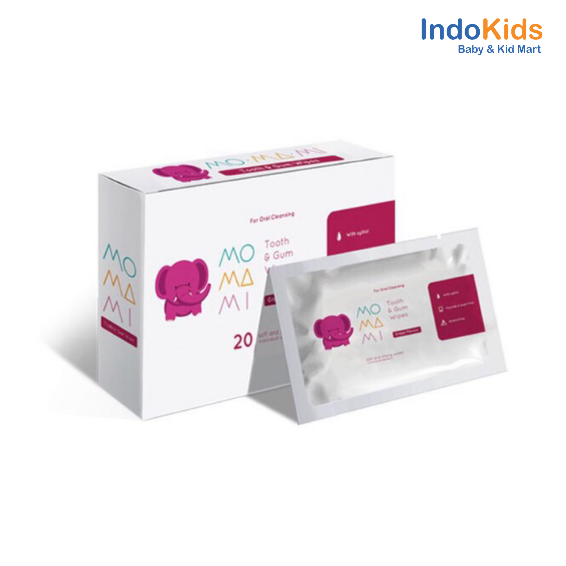 Mo Ma Mi Baby Wipes 20 Sachet Tooth and Gum Wipes