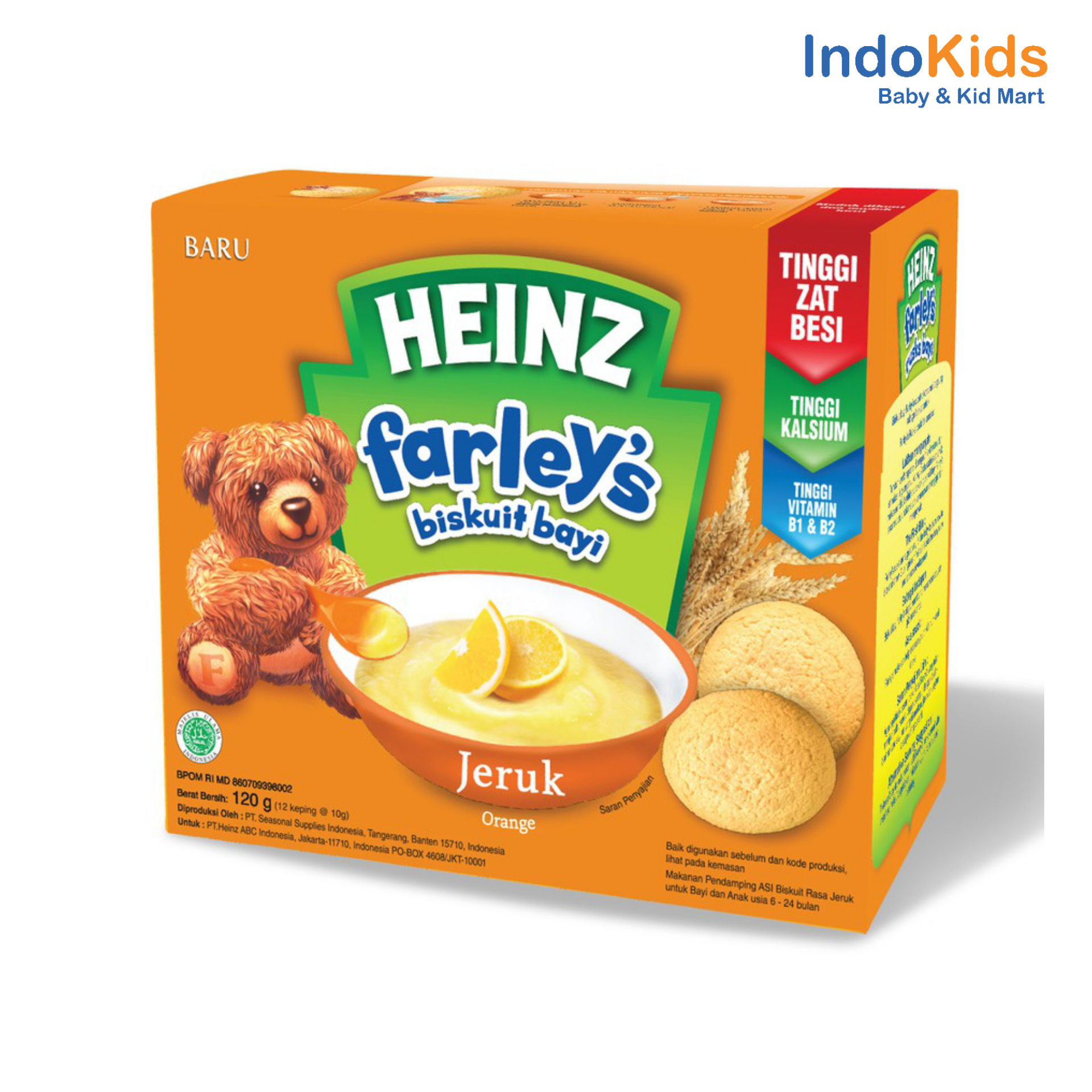 Heinz Farleys Biskuit Bayi Orange
