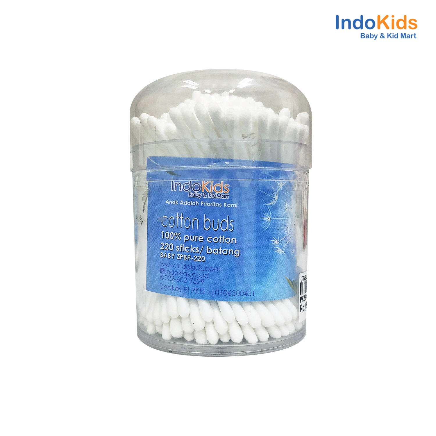 Cotton buds Indokids 220 batang